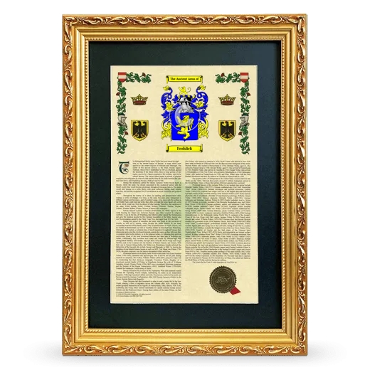 Frohlick Deluxe Armorial Framed - Gold