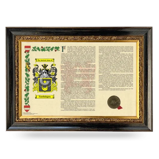 Fuerbringen Armorial Landscape Framed - Heirloom