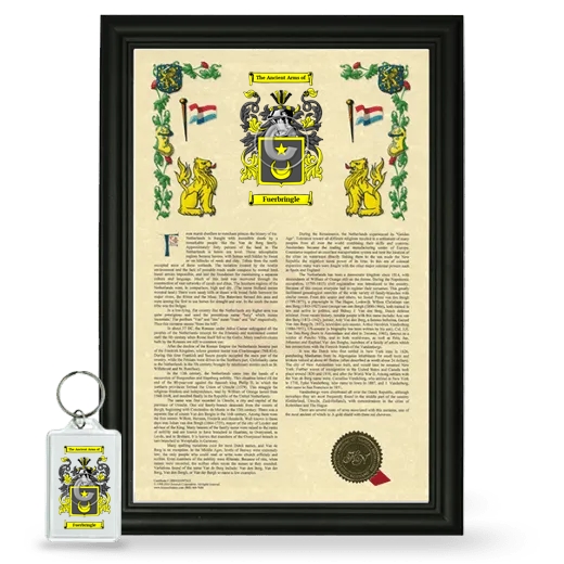 Fuerbringle Framed Armorial History and Keychain - Black
