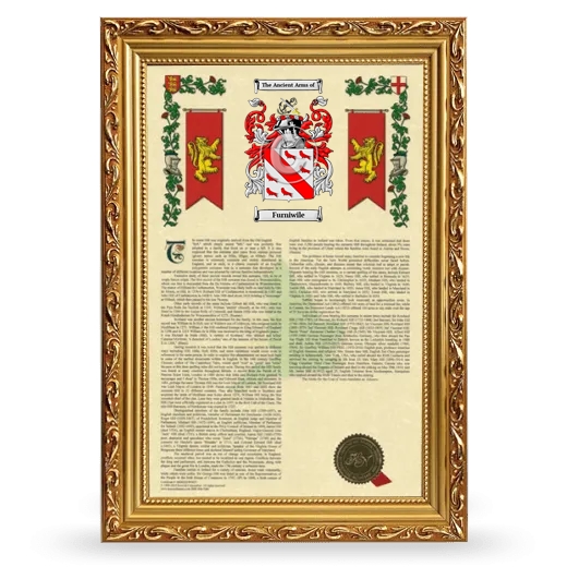 Furniwile Armorial History Framed - Gold