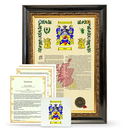 Fivie Framed Armorial, Symbolism and Large Tile - Heirloom