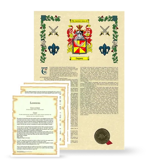 Gagney Armorial History and Symbolism package