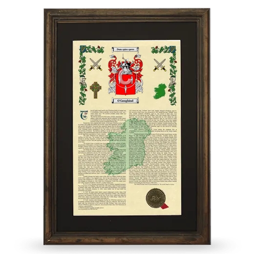 O'Gaughind Deluxe Armorial Framed - Brown