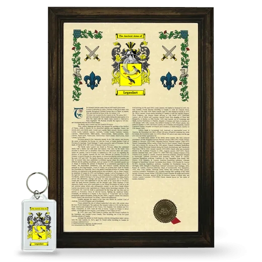 Legaulart Framed Armorial History and Keychain - Brown