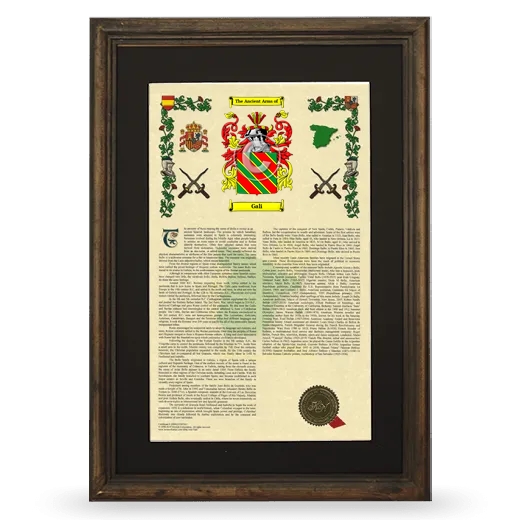 Gali Deluxe Armorial Framed - Brown