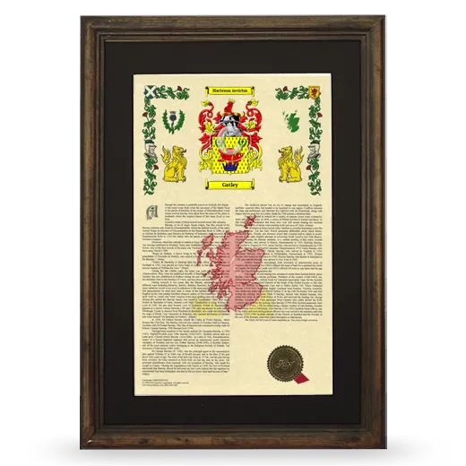 Gatley Deluxe Armorial Framed - Brown