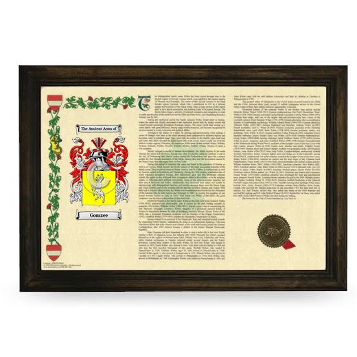 Gomzee Armorial Landscape Framed - Brown