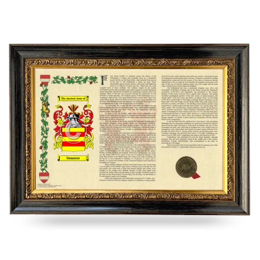 Gemerer Armorial Landscape Framed - Heirloom