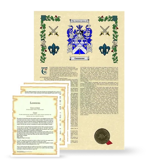 Gammone Armorial History and Symbolism package
