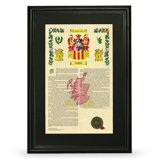 Garllynd Deluxe Armorial Framed - Black