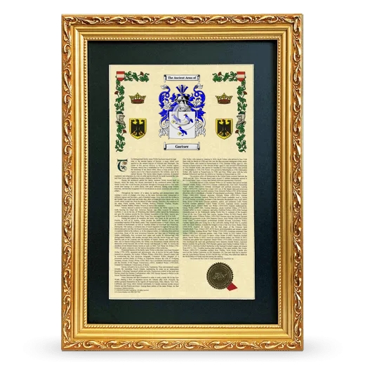 Gartser Deluxe Armorial Framed - Gold