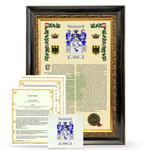 Gartzel Framed Armorial, Symbolism and Large Tile - Heirloom