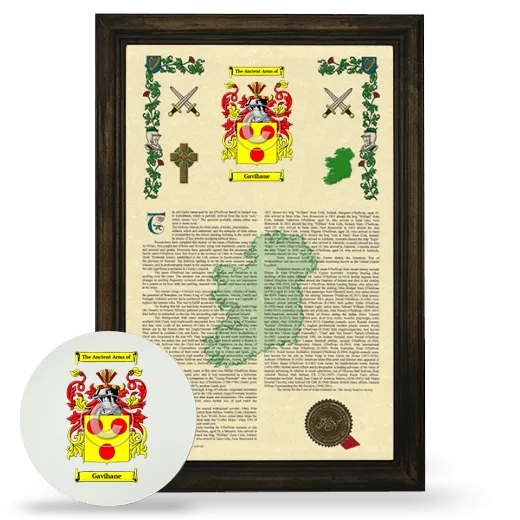 Gavihane Framed Armorial History and Mouse Pad - Brown