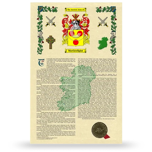 MacGawligint Armorial History with Coat of Arms