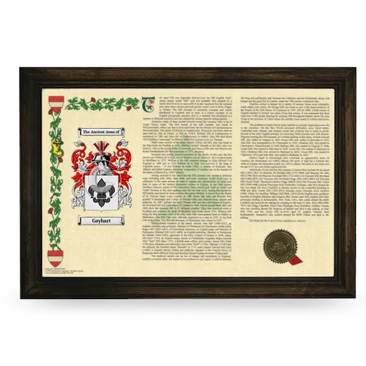 Gayhart Armorial Landscape Framed - Brown