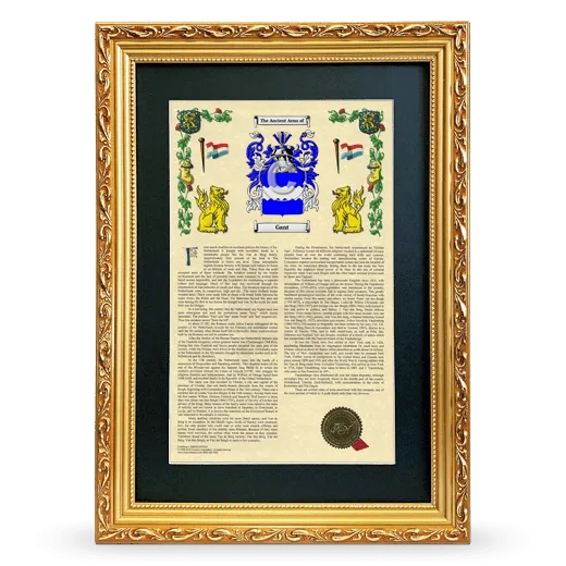 Gant Deluxe Armorial Framed - Gold