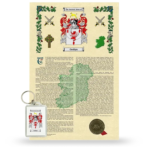 Geohyn Armorial History and Keychain Package