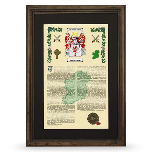 O'Gahaghend Deluxe Armorial Framed - Brown