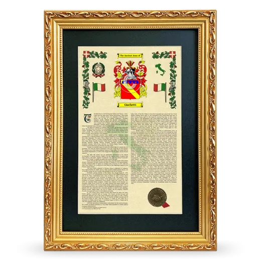 Giachetti Deluxe Armorial Framed - Gold