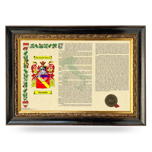 Giacomini Armorial Landscape Framed - Heirloom