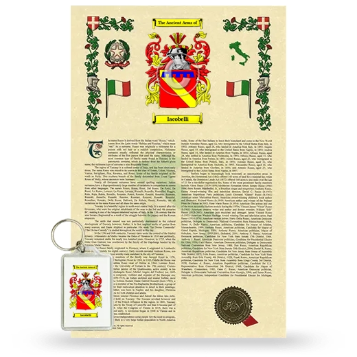 Iacobelli Armorial History and Keychain Package