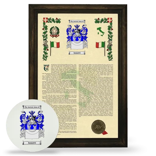 Iannotti Framed Armorial History and Mouse Pad - Brown