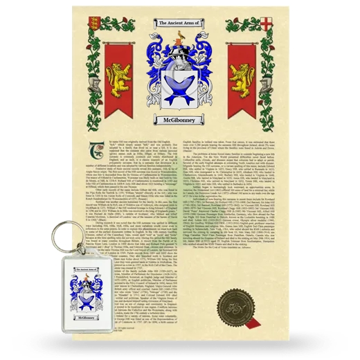 McGibonney Armorial History and Keychain Package