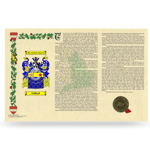 Geffand Armorial History Landscape Style