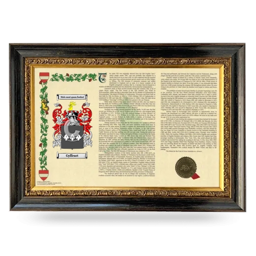 Gyffeart Armorial Landscape Framed - Heirloom