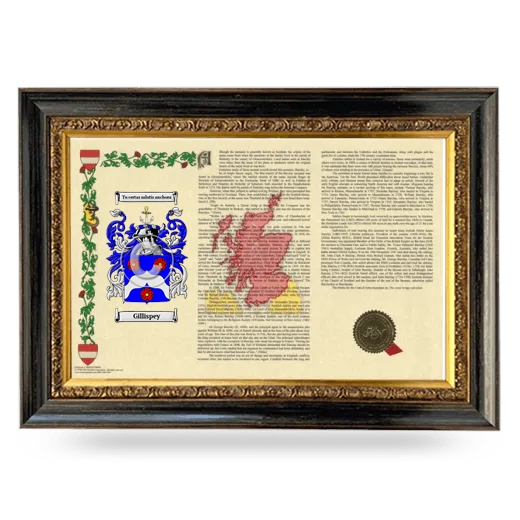 Gillispey Armorial Landscape Framed - Heirloom