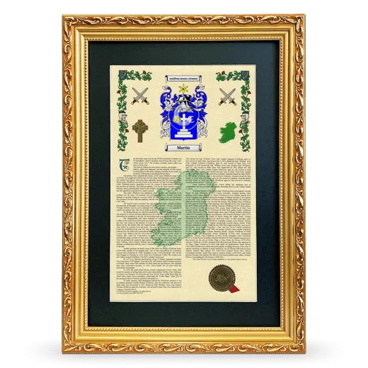 Martin Deluxe Armorial Framed - Gold