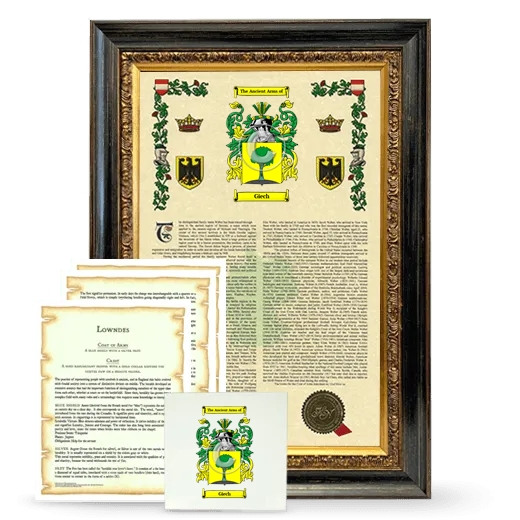 Giech Framed Armorial, Symbolism and Large Tile - Heirloom