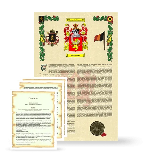 Glavenas Armorial History and Symbolism package