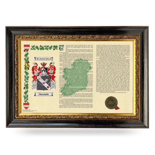 Glaesombe Armorial Landscape Framed - Heirloom