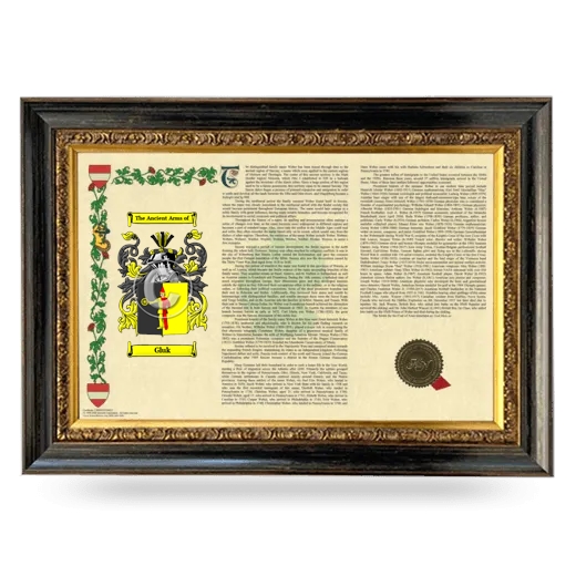 Gluk Armorial Landscape Framed - Heirloom