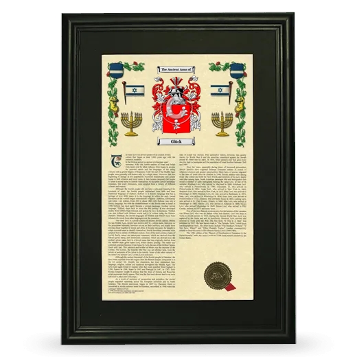 Glück Deluxe Armorial Framed - Black