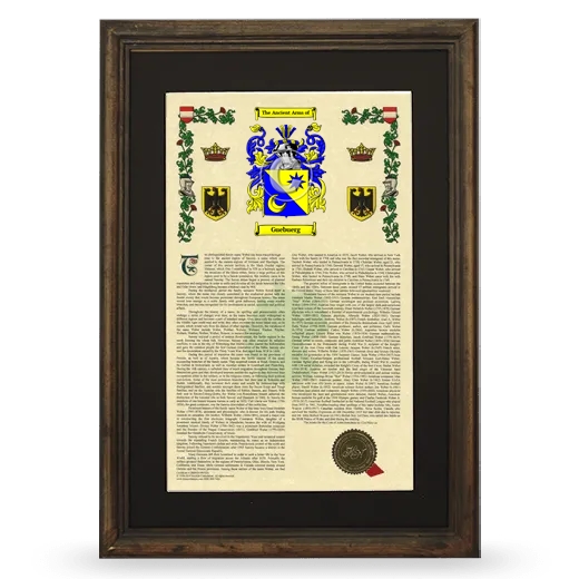 Guebuerg Deluxe Armorial Framed - Brown