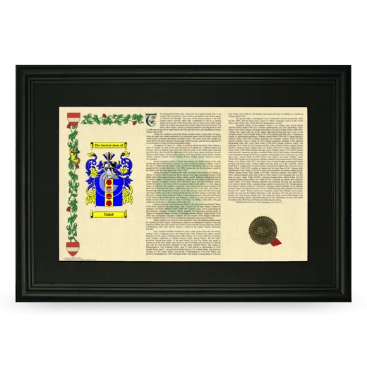 Goist Deluxe Armorial Landscape Framed- Black