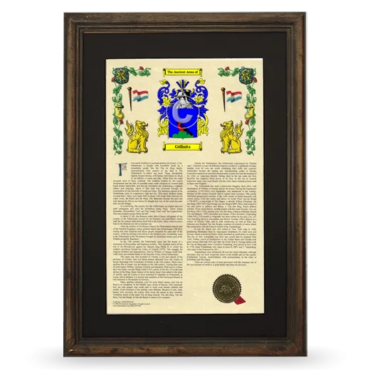 Göllnitz Deluxe Armorial Framed - Brown