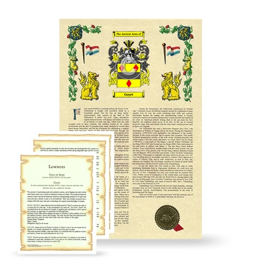 Goyet Armorial History and Symbolism package