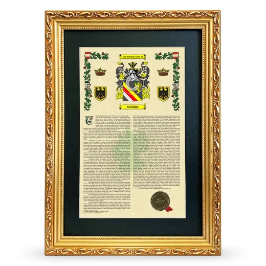 Gorringe Deluxe Armorial Framed - Gold