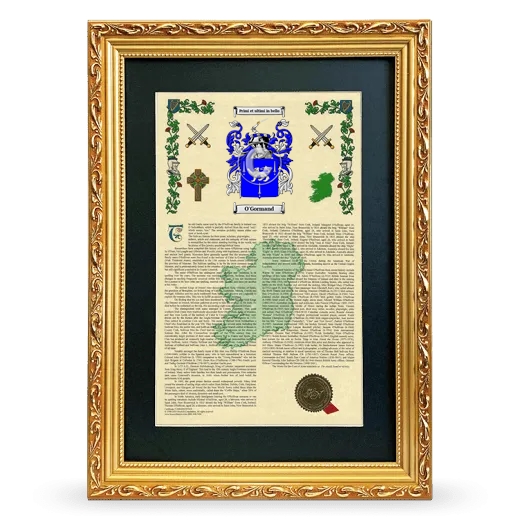 O'Gormand Deluxe Armorial Framed - Gold