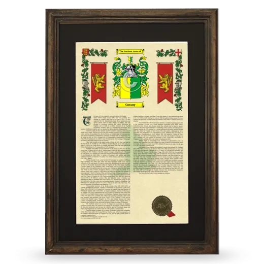 Gossny Deluxe Armorial Framed - Brown