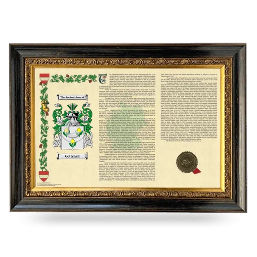 Gottshalt Armorial Landscape Framed - Heirloom