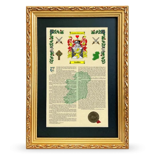 Gradden Deluxe Armorial Framed - Gold