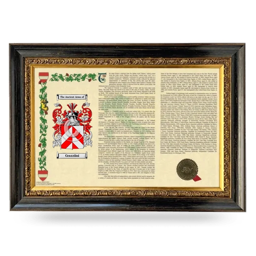 Grazziini Armorial Landscape Framed - Heirloom