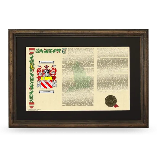 Greenside Deluxe Armorial Landscape Framed - Brown