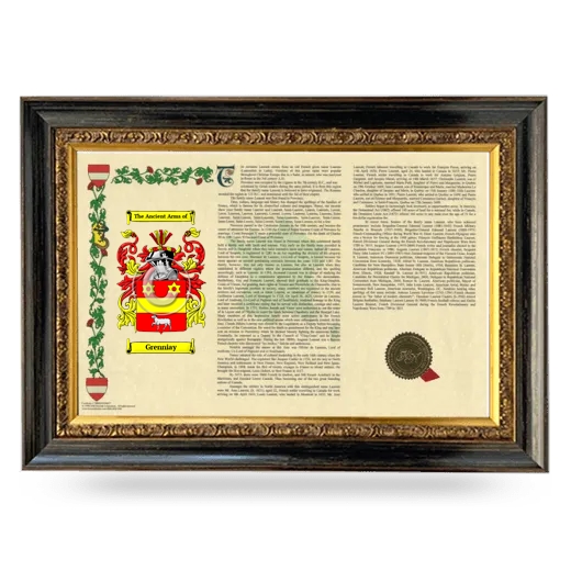 Grenniay Armorial Landscape Framed - Heirloom