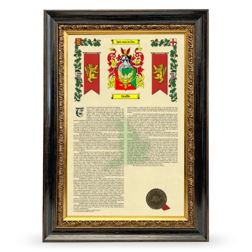 Greffe Armorial History Framed - Heirloom