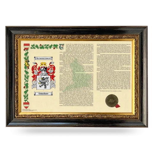 Grimshore Armorial Landscape Framed - Heirloom